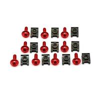 Motorcycle Screw parts 10pcs 6mm Motorcycle Body Fairing Bolts Fastener Clips Screw Spring Bolots Nuts For CBR 600 F2,F3,F4,F4i CBR900RR CBR600 CBR900 RR 900RR(Black- Silver)