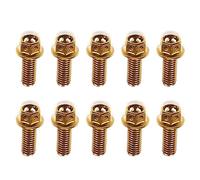 Motorcycle Screw parts For Y-AMAHA SMAX155 SMAX 155 BWS R Cygnus SR SRV SRX 125 500 Universal Motorcycles 10Pcs M6*10 M6*15 M6*25 M6*30 M6*35 M6*40 Engine Screw(M6X15 Gold)