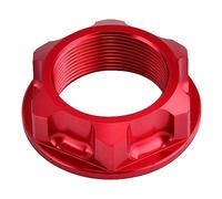 Motorcycle Screw parts M24X1.0 Steering Stem Nut For Suzuki RMX450Z 2010-2017 2016 2015 2014 2013 2012 2011 RMZ450 2005-2019 2018 2017(Black- Silver)