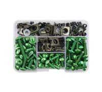 Motorcycle Screws and Bolts Compatible With Kymco For AK 550 177PCS Motorcycle Fairing Screws Body Nut(Green)