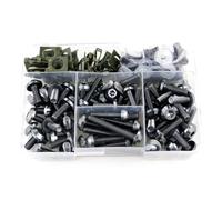 Motorcycle screws Compatible With CBR125R For CBR150R For CBR250R Motorcycle Fairing Bolts Screws Kit Nut Clips Nuts And Bolts Set(Titanium)