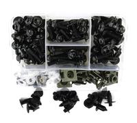 Motorcycle screws Compatible With CBR125R For CBR150R For CBR250R Motorcycle Fairing Windshield Bolts Screws Kit Nut Clips(Black)