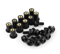 Motorcycle screws Compatible With FJR 1300 2001-2017 For TDM 900 2002-2011 For TRACER900 FJ 2009 Motorcycle Windscreen Windshield Bolts Screw(Black)