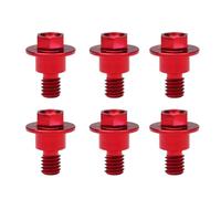 motorcycle screws Compatible With For YZ450F 2008 2009 2010 2011-2023 For YZ125X 2017 2018 2019 2020-2023 Motorcycle M6*12 Screws Fork Guard For Bolt(Red)