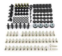 Motorcycle screws Compatible With Suzuki For GSR 1000 2015 2016 2017 2018 Motorcycle Fairing Windshield Bolts Screws Kit Nut Clips(Silver)