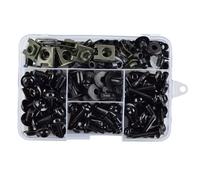 Motorcycle screws Compatible With Suzuki For Gsxr600 Gsxr750 195PCS Motorcycle Alloy Fairing For Bolt Screw Nut Kit Motorbike Body Work For Bolt Kit(Black)
