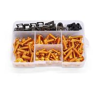 Motorcycle screws For CBR1000RR CBR1100XX For PCX125 PCX150 For CR85R CRF150R RC51 175pcs Motorcycle Fairing Body Bolts Kit Fastener Clips Screw Nuts M6