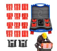 Motorcycle Seal Driver - 14 x Fork Seal Driver Kit, Carry Racing Installer Tools, Adjustable Adapter Equipment, Repair for Workshop Set, Heavy Duty Seal Kit for 35 40 45