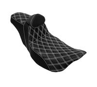 Motorcycle Seat 2-Up Front Rear Seat Motorcycle Driver Passenger Backrest Cushions Seat For Touring For Road For Electra Street Glide FLHR 09-23