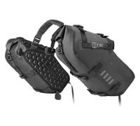 Motorcycle Seat Bag Universal Fit Motorcycle Pannier Side Bag Waterproof 18L/28L/48L Large Capacity 2 Pcs Motor Motorbike Saddle Bags(Black-28l(14l-2 Pcs))