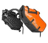 Motorcycle Seat Bag Universal Fit Motorcycle Pannier Side Bag Waterproof 18L/28L/48L Large Capacity 2 Pcs Motor Motorbike Saddle Bags(Orange-28l(14l-2pcs))