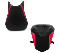 Motorcycle Seat Cowl Tail Cover Soft Leather Cushion Pad Front Rear Passenger Pillion Solo For CBR500R 2019-2024 Rear cover components(Red(Front Rear))