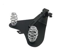 Motorcycle Seat Cushion 3" Solo Seat Spiral Barrel Coiled Baseplate Mounting Bracket Fit For Harley Sportster XL883 1200 48(Chrome)