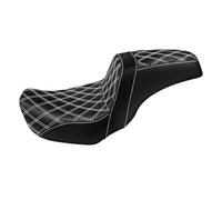 Motorcycle Seat Flat Seat Saddle Motorcycle Driver Passenger Seat Cushions Two-Up Front Rear Accessories For Dyna Fat Bob FXDF Low Rider FXDL 2006-2017