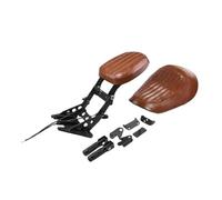 Motorcycle Seat Modified folding rear seat single cushion to double hidden accessories For Benda For Napoleon Bob 250