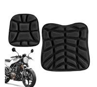 Motorcycle Seat - Motorcycle Passenger Seat Cushion, Breathable Soft PU Seats Cushion, Air Pad Pressure Relief Gel Seats For Long Rides | Attachable Cushioned, Motorbike Accessories For Touring Long