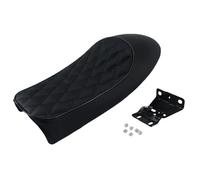 Motorcycle Seat Retro Motorcycle For Seat Hump Brat Style Vintage Saddle Cushion Replacement For CB CL Motorbikes Black