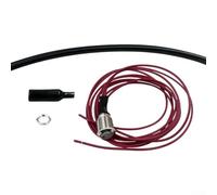 Motorcycle Self-Locking Switch Button, 2-Wire Spotlight Switch for Handlebars, ABS For + Aluminum Alloy, Silver, .5m Cable, Compatible with Most Motorcycles and