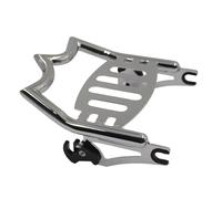 Motorcycle Shelf Luggage Rac For Touring For Road For King For Road For Glide 2009-2024 Motorcycle Chrome Solid Steel Crown Style Luggage Rack(Chorme)