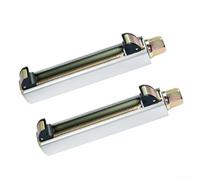 Motorcycle Shock Absorber Spring Compressor Tool 105mm Clamp 45# Hex Drive Silver Pair