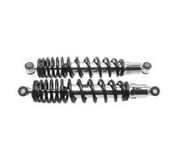 Motorcycle shock absorbers 1Pair ATV Accessories Front Air Front Shocks Absorbers Steel+Aluminium Alloy Adjustable Red For Banshee 350 For YFZ350 2006(Black)