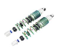 Motorcycle Shock Absorbers 2 Pieces 320mm 340mm 360mm Motorcycle Adjustable Rebound Damping Colorful Spring Fork Rear Shock Absorbers(340MM)