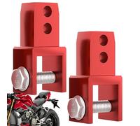 Motorcycle Shock Bracket - 1.26x0.83x2.68 inches 2pcs Motorcycle Riser Heightening Adapter With Screw Front Shock Riser For Height Extension Absorber Aluminum Alloy