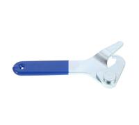 Motorcycle Shock Spanner Wrench for Coilover Adjustment, Blue Metal Tool | Portable Hook Design, for Automotive Coilovers and Motorcycle Suspension, Garage Use, 35mm to 75mm