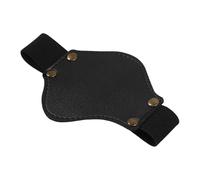 Motorcycle Shoe Protector - Leather 10 × 8 × 1.5 cm | Changeover Protection, Waterproof Protection, Protection Against Dirt, Protection for the Change of Footwear, Boot Cover for Moťo |, Black,