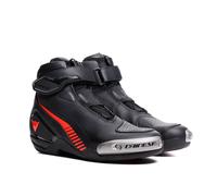 Motorcycle Shoes Microfiber Man Dainese SUPERYA Black/Red-Fluo