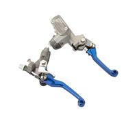 Motorcycle Short Brake Clutch Levers Motorcycle CNC Aluminum Brake Clutch Master Cylinder Lever With Reservoir Replacement Parts fits for YZ/WR 125 250 426 450 F FX Series Offroad Motorbike
