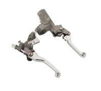 Motorcycle Short Brake Clutch Levers Motorcycle CNC Aluminum Brake Clutch Master Cylinder Lever With Reservoir Replacement Parts fits for YZ/WR 125 250 426 450 F FX Series Offroad Motorbike