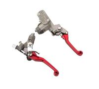 Motorcycle Short Brake Clutch Levers Motorcycle CNC Aluminum Brake Clutch Master Cylinder Lever With Reservoir Replacement Parts fits for YZ/WR 125 250 426 450 F FX Series Offroad Motorbike