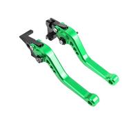 Motorcycle Short/Long Adjustable Brake Clutch Levers Handles Lever Accessories for Z750 Z 750 2007-2012 Z800 2013-2016(Short Green)