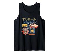 Motorcycle Shovelhead Engine Sushi Japan Tokyo Retro Art Tank Top