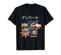 Motorcycle Shovelhead Engine Sushi Japan Tokyo Retro Art Value Graphic T-Shirt, Men, Black, XL