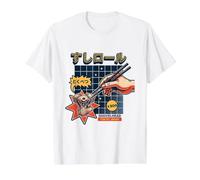 Motorcycle Shovelhead Engine Sushi Japan Tokyo Retro Art Value Graphic T-Shirt, Men, White, S