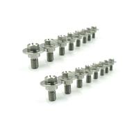 Motorcycle Shrouds Side Covers Bolt Stainless Steel Rear Guard Plate Screw Nuts For K&AWAS&AKI KX125 250 KX450F KLX250R KX500(16 Pcs)