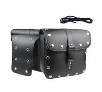 Motorcycle Side Bag,Saddle Leather Side Motorcycle Bag - Storage Tool Bag with Multiple Separation Layers for Sports, Off-Road, and Cruise Motorcycles
