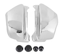 Motorcycle Side Battery Fairing Cover Left Right ABS Wearproof Replacement for Magna VF750 VF750C 1994 2004 2pcs Set Durable Lightweight Protects Battery (Cr Plated)
