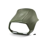 Motorcycle side fairing For Vespa Sprint 50 125 150 Motorcycle Front Fairing Headlight Cover Windshield Tailpiece Tail Section Cowl Deflector Motorbike Cowls(Green-Headgear)