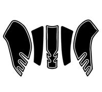 Motorcycle Side Fuel Tank Sticker For BMW For R-NineT Pad Protector Decal Non-Slip Motorbike Gas Fuel Tanks Pads(SET 1)