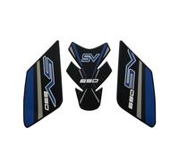 Motorcycle Side Fuel Tank Sticker for Suzuki Sv650 Sv650x Sv 650 Sv 650x 650 X Gas Tank Protector Traction Pad Decal Motorbike Gas Tank Pads(Blue)