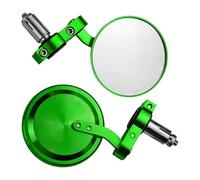 Motorcycle Side Glass with Expanded View Modern Design Aluminum Round Rearview Glass for Smooth Backing Maneuvers Motorcycle Accessory Easy Installation