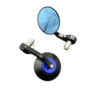 Motorcycle Side Mirror Compatible With Ducati For Monster 695 For Monster 696 For Monster 796 Motorcycle Rear View Side Mirrors Handle Bar End Mirror Moto Mirrors(Blue)