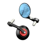 Motorcycle Side Mirror Compatible With Ducati For Monster 695 For Monster 696 For Monster 796 Motorcycle Rear View Side Mirrors Handle Bar End Mirror Moto Mirrors(Red)