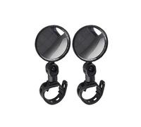 Motorcycle Side Mirror Replacement, 2PCS 360 Rotation Adjustable Rearview Mirror Mount For Motorcycle Bicycle Handlebar Round Oval Universal Moto Accessories(Round 5.3cm)