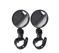 Motorcycle Side Mirror Replacement, 2PCS 360 Rotation Adjustable Rearview Mirror Mount For Motorcycle Bicycle Handlebar Round Oval Universal Moto Accessories(Round 7.9cm)