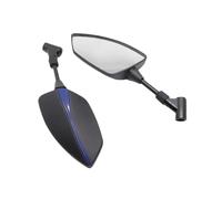 Motorcycle side mirror Suitable For Suzuki Burgman AN125 AN250 AN400 AN650 AN 650 400 125 250 Adjustable Rearview Mirror Side Mirror Wind Wing Side(Blue)