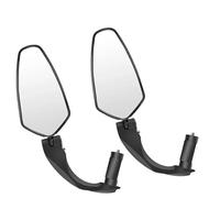 Motorcycle side mirror WEST BIKING 1/2 Piece Motorcycle Rearview Mirror Wide Angle Motorcycle Handlebar Mirror 360° Adjustable Lens Bicycle Accessories(2 PCS Style B)